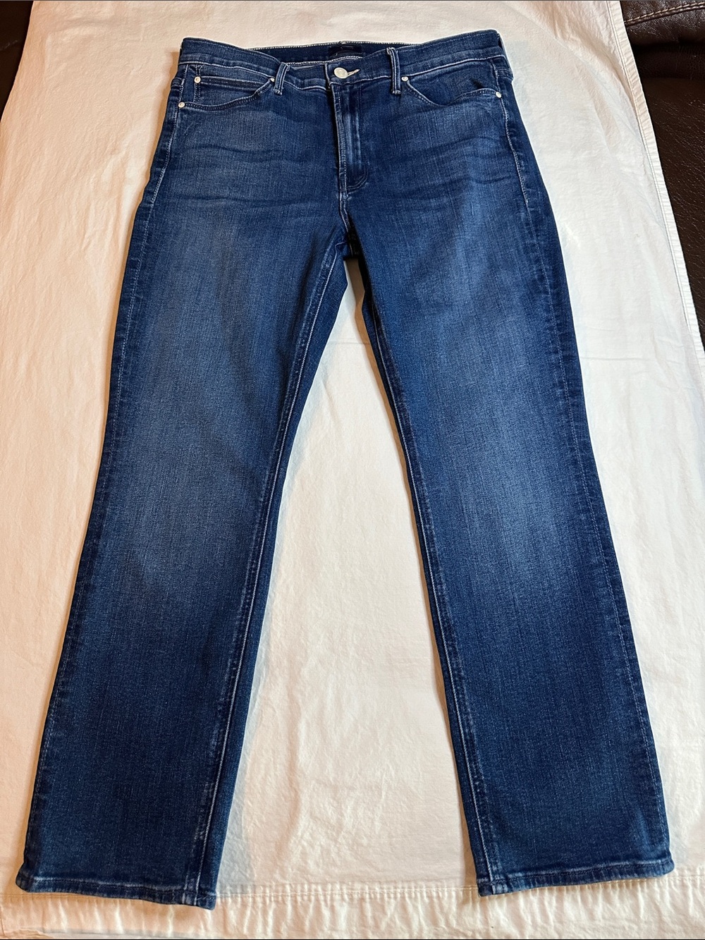 Mother Petites Lil' Mid Rise Dazzler Ankle Jeans in Nothing Between Us Size 30